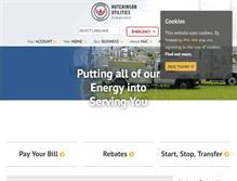 Tablet Screenshot of hutchinsonutilities.com